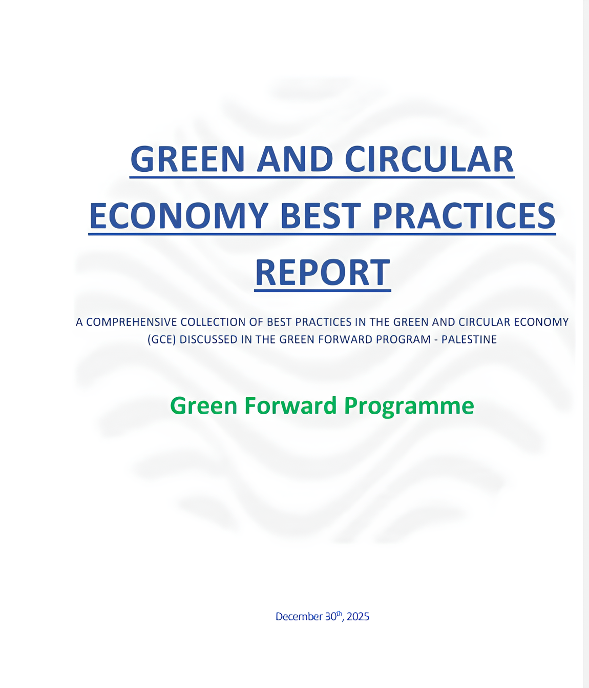 GREEN AND CIRCULARECONOMY